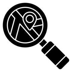An icon design of search location 