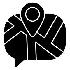 Creative design icon of location 