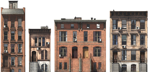 city buildings isolated 3d render © Mathias Weil