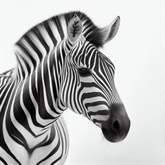 Fototapeta na wymiar zebra created witch Generative AI technology