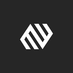 Letter EW monogram  logo