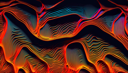 Abstract Topographic Background - Generative AI