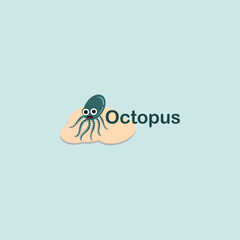 An octopus unique illustration logo