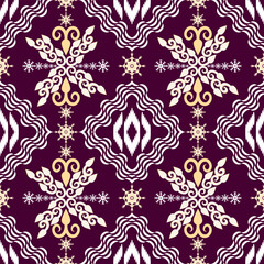 Geometric ethnic oriental traditional art pattern.Figure tribal embroidery style.Design for ethnic background,wallpaper,clothing,wrapping,fabric,element,sarong,vector illustration
