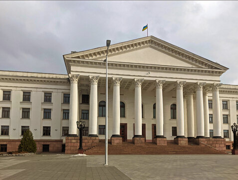 Palace of Culture in Kramatorsk in eastern Ukraine. One of the largest in Ukraine