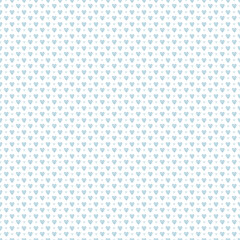 Geometric seamless pattern with tiny blue hearts.