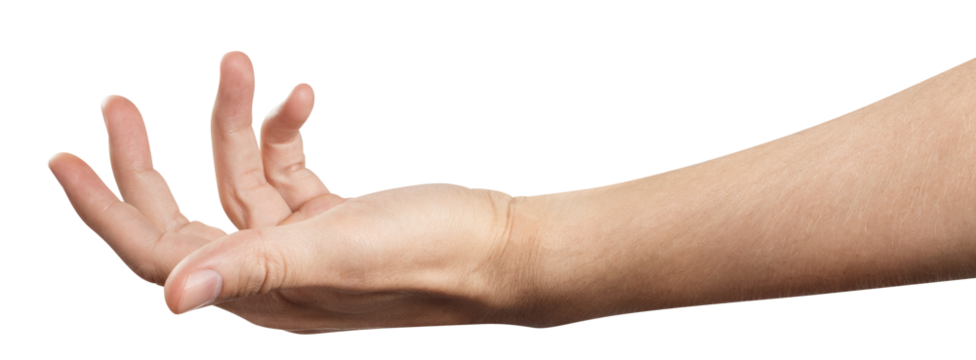 Hand gesture cut out