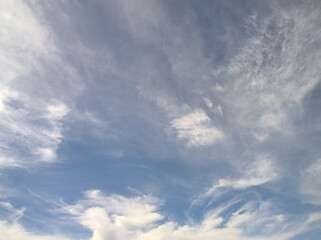 Blurred cloud that looks like a bird flying through the sky