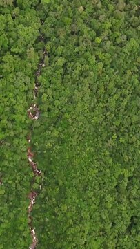 Aerial view of Churun river. Canaima National Park, Venezuela 
