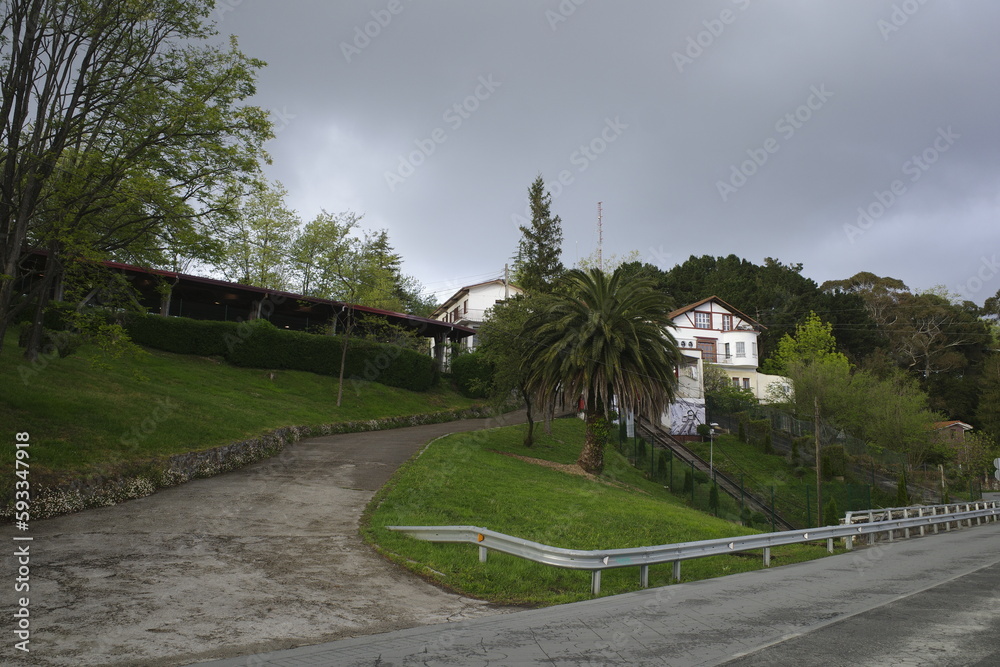 Poster road in the park