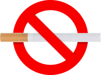 No smoking sign isolated on white background