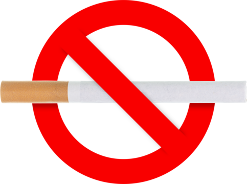 No smoking sign isolated on white background