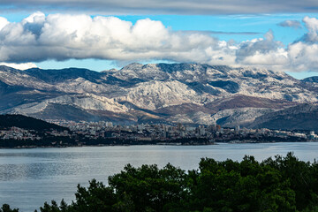 Naklejka premium View to Split, Croatia