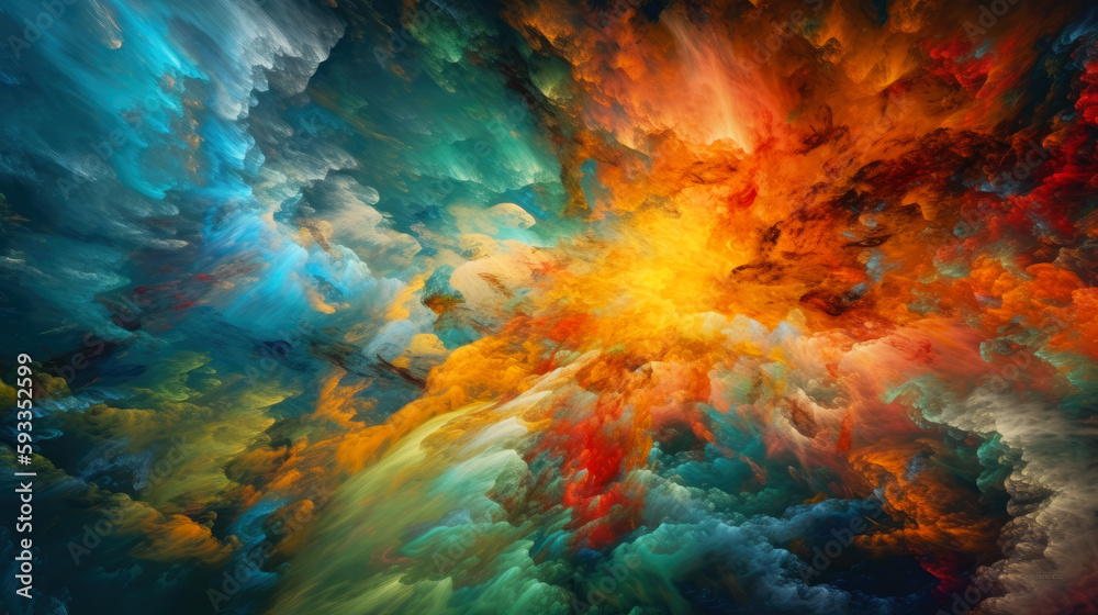 Poster cosmic space and stars, cosmic abstract background. generative ai.