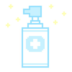 ピクセルアートな消毒液★PNG