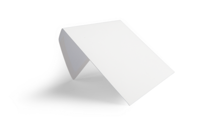 Blank white envelope isolated, mockup