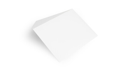 Blank white envelope isolated, mockup