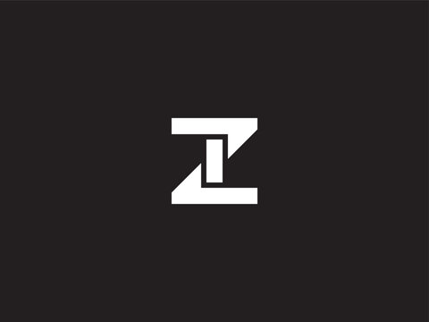 Elegant, Simple and Luxury Style. Alphabet Letter Z Z1 ZI IZ 1Z Monogram Icon. Logo