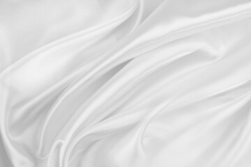 Obraz na płótnie Canvas White silk fabric