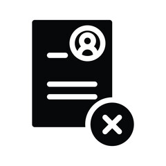 reject solid icon illustration vector graphic