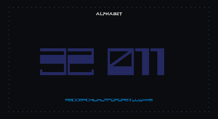 Abstract Fashion Best font alphabet. Minimal modern urban fonts for logo, brand, fashion, Heading etc. Typography typeface uppercase lowercase and number. vector illustration full Premium look