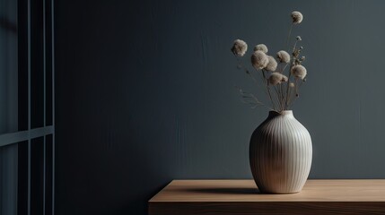 modern vase image, interior design, minimalistic, generative AI