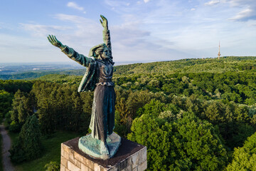 monument to the heroes of the Second World War on the Fruška Gora mountain in Serbia