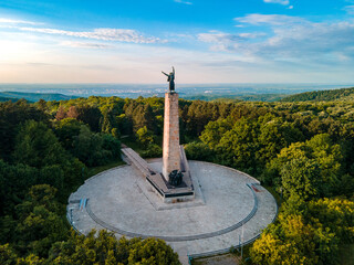 monument to the heroes of the Second World War on the Fruška Gora mountain in Serbia