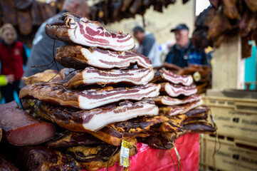bacon at the market