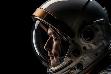 Astronaut portrait. Generative AI.