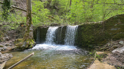 Waterfall at Crazy Mary River, Belasitsa Mountain, Bulgaria