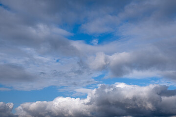 Fototapeta premium dramatic sky and gray clouds before the storm