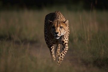 Catch the swift movement of a cheetah hunting its prey