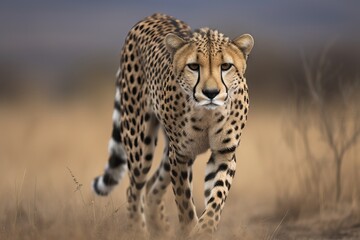 Track the hunting habits of a cheetah as it stalks its prey