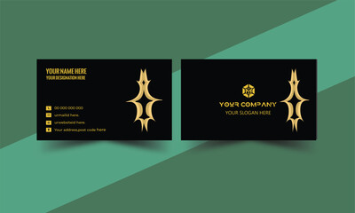 Excellent Luxury business card, Elegant business card, Vector business card and template, Clean and simple layout, Personal use business card. Futuristic modern business card, Double sided business.