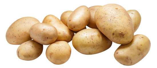 Delicious potatoes cut out