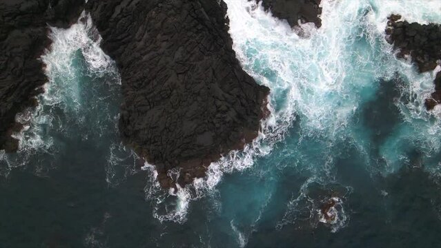 Slow Motion Waves at San Roque in Pico Island, the Azores