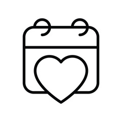 Wedding Date icons. Vector Design Stock illustration.