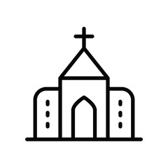 Church icons. Vector Design Stock illustration.