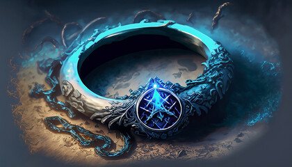 Angel's ring, fallen from skies!
Light Blue Backgrounds, with fantasy theme