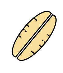 illustration of a bread icon