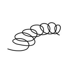 Spring coil silhouette