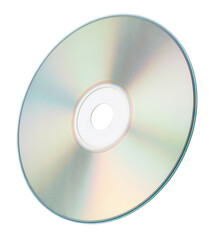 CD or DVD isolated on transparent background - obrazy, fototapety, plakaty
