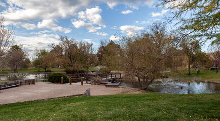 Duck Pond at University of New Mexico in Albuquerque
