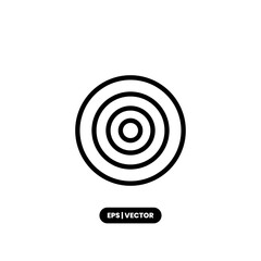 Target icon vector illustration logo template for many purpose. Isolated on white background.