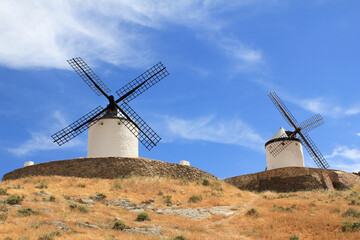 Two Consuegra Windmill in Spain