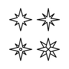 Compass icon vector illustration. arrow compass icon sign and symbol