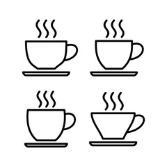 coffee cup icon vector illustration. cup a coffee sign and symbol