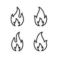 Fire icon vector illustration. fire sign and symbol