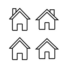 Fototapeta premium Home icon vector illustration. House sign and symbol